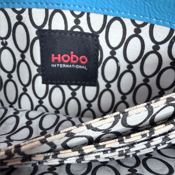 HOBO Turquoise Leather Zip Around Wallet Continental Organizer aqua - Picture 3 of 16